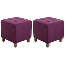CLP 2er Set Sitzhocker Pharao lila