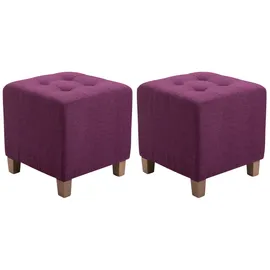 CLP 2er Set Sitzhocker Pharao lila