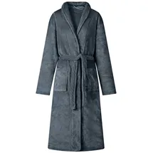 vidaXL Bademantel ohne Kapuze Marineblau XXL Flanell