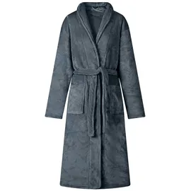 vidaXL Bademantel ohne Kapuze Marineblau XXL Flanell