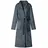 vidaXL Bademantel ohne Kapuze Marineblau XXL Flanell