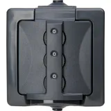 Kopp Schuko-Steckdose Aufputz IP44 Anthrazit 1 St.
