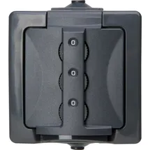 Kopp Schuko-Steckdose Aufputz IP44 Anthrazit 1 St.