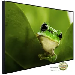 papermoon Infrarotheizung »EcoHeat - Frosch auf Blatt«, Matt-Effekt - bunt