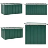 Gartenbox Grün 129x67x65 cm - Gartenbox - Stahltür - Gartenschuppen - Auflagenbox - Gartenaufbewahrung - Home & Living