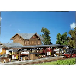 Faller 222124 - N - Bahnsteig - mit Ausschmückungsteilen - 58,4 x 3,7 x 4,1
