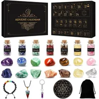 LuxusKollektion Schmuck-Adventskalender Adventskalender 2025 Kristalle 24 Edelsteine Chakra Heilsteine