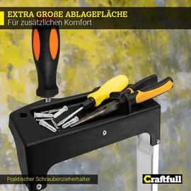 Craftfull CF-133B Haushaltsleiter 4 Stufen