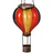 Bonetti Solarleuchte Kunststoff 46,5 cm inkl. Metallkette schwarz/rot