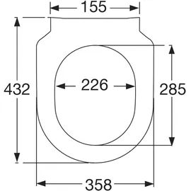 Villeroy & Boch Avento WC-Sitz SlimSeat 9M87S101