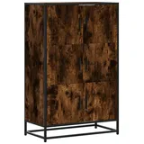 vidaXL Highboard Räuchereiche 68x35x106,5 cm Holzwerkstoff Metall