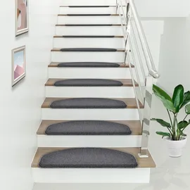 [en.casa] Stufenmatte 65 x 24 cm Dunkelgrau