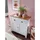 Wohnling Sideboard 79 x 81 x 34,5 cm Weiß / Eiche