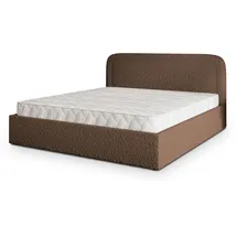 masseno Polsterbett, Braun, Holz, 140x200 cm, Schlafzimmer, Betten, Polsterbetten
