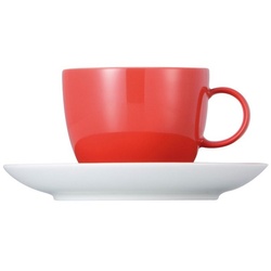 Thomas Porzellan Tasse Sunny Day New Red Kaffeetasse 2tlg. bunt