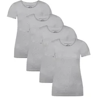 Bamboo basics Damen T-Shirt KATE, 4er Pack - Unterhemd,