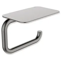 Hewi Serie 480 WC-Papierhalter mit Ablage, PVD beschichtet, schwarzchrom