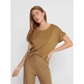 Only T-Shirt "ONLMOSTER – Kurzarmshirt mit Aufschlag und klassischem Look", Damen, Gr.