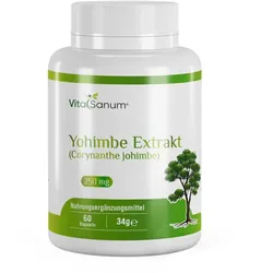 VitaSanum® - Yohimbe Extrakt (Corynanthe johimbe) 250 mg 60 Kapseln 60 St