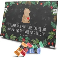 Mr. & Mrs. Panda Veganer Adventskalender Bär Morgenkaffee - Schwarz - Geschenk, Liebesgeschenk, Liebesbeweis, Heiraten, für Männer, Ehefrau, Mit... - Schwarz