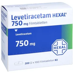 LEVETIRACETAM HEXAL 750 mg Filmtabletten 200 St