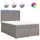 vidaXL Boxspringbett 160 x 200 cm Taupe
