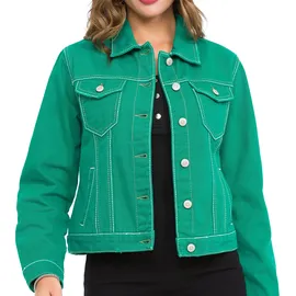 Cipo & Baxx Jeansjacke in GREEN | Gr.: M