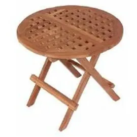 deVries Beistelltisch Woodie 50 x 50 x 50 cm Teakholz braun