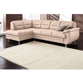 sit&more Ecksofa SIT & MORE "Mailand L-Form, B: 250 cm", beige (natur), B:250cm H:85cm T:164cm, Luxus-Kunstleder;Kunstleder Softlux;NaturLEDER (echtes Rindleder)/Korpus passendes Kunstleder Softlux;Luxus-Microfaser Altara Nubuck (100% Polyester), Sofas, Ecksofa,