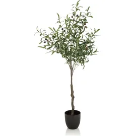 bümö Kunstpflanzen, Kunstpflanze Olivenbaum Olive (120 cm)