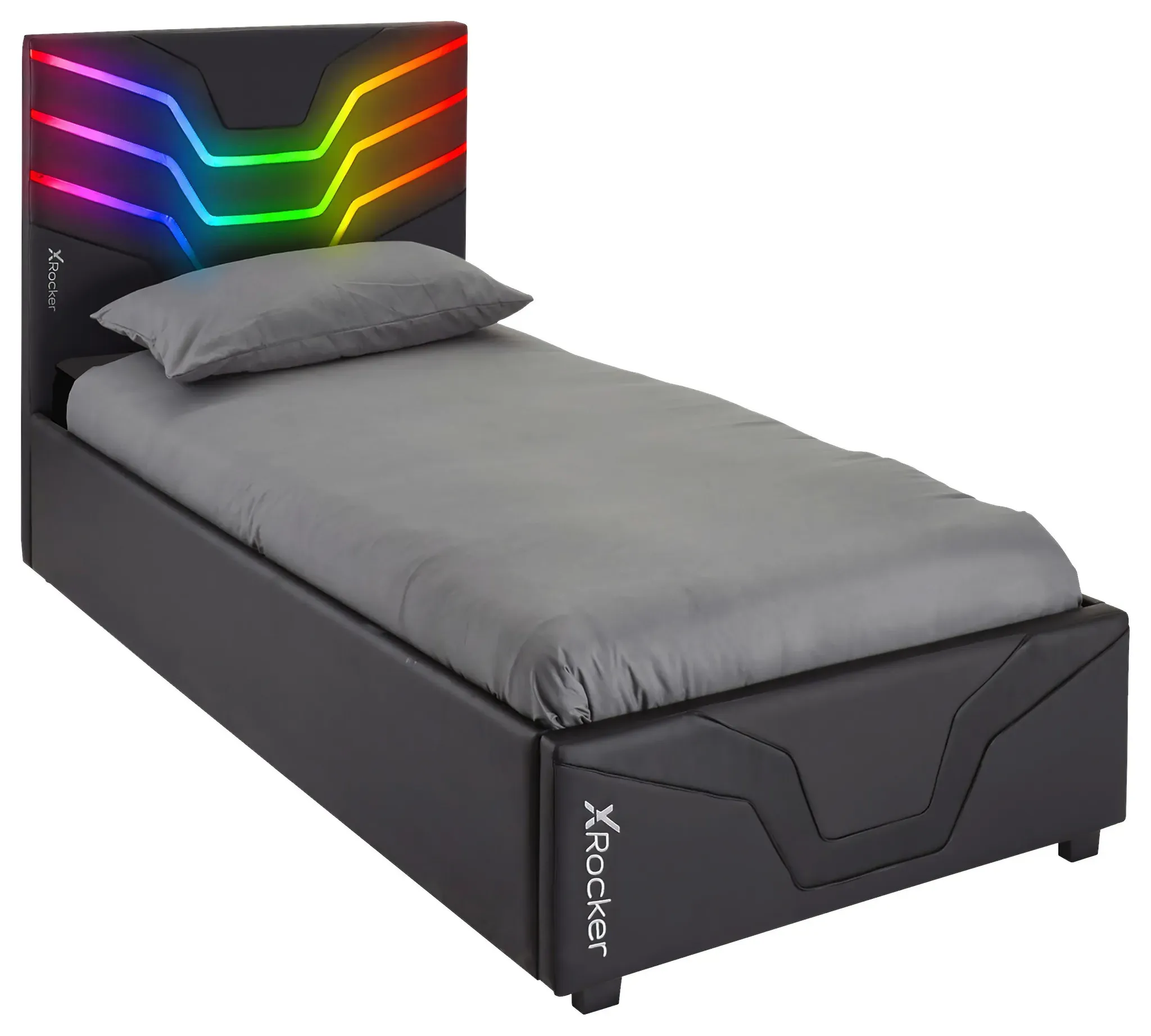 Gamingbett Cosmos 90x190 Schwarz mit LED