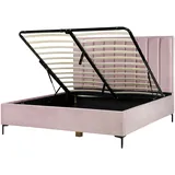 Beliani Sezanne 180 x 200 cm Rosa