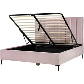 Beliani Sezanne 180 x 200 cm Rosa