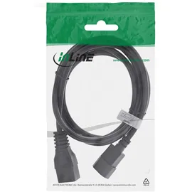 InLine Netz Adapterkabel, IEC-60320 C14 auf C19, max. 10A, 0,5m