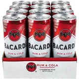 Bacardi Rum Cola Mixgetränk 10,0 % vol 0,25 Liter, 12er Pack