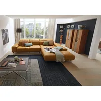 Musterring Wohnlandschaft MR 2490 Ecksofa mit erstklassigem Sitzkomfort, Long-Life-Leder, Bronze-Fuß Sitzhöhe 46cm, wahlweise mit Funktionen, Maße 342 x 207 cm