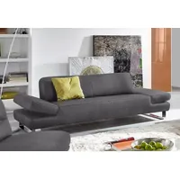 2-Sitzer W.SCHILLIG "taboo Designsofa mit hohem Sitzkomfort, Breite 202cm, Sitztiefe 69cm", grau (grau s22), B:202cm H:76cm T:101cm, Flachgewebe S22 (100% Polyester);Stoff S37 (100% Polyester): Luxus-Microfaser in Lederoptik;Longlife Xtra-Leder Z59: Glattleder mit modischer Prägung. Hautstärke 0, 9 - 1, 1 mm;Longlife Xtra-Leder Z69: Das feinnarbige, gedeckte Softleder Z69 besticht durch seine außergewöhnliche Weichheit im trendigen »Vintage-Look«, Hautstärke 0, 9 - 1, 1 mm, Sofas, mit Übertiefe, inklusive