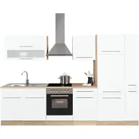 kochstation Küchenzeile KS-Eton 300 cm weiß