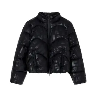 EA7 für Mädchen. 7G000163_AF16408 Winterjacke schwarz (6Años= 118cm), Lässig, Polyester, Kinderbekleidung
