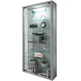 VCM my home Vitrosa Maxi silber 8 Fachböden