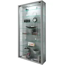 VCM my home Vitrosa Maxi silber 8 Fachböden