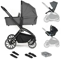 BabyGO 3in1 Kombikinderwagen, grau