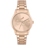 Lacoste Analog Quarzuhr für Damen mit Rotgoldfarbenes Edelstahlarmband - 2001172