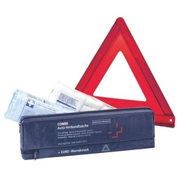 Holthaus Medical KfZ-Verbandtasche »COMBI« mit Warndreieck blau, 44x5x13 cm
