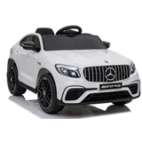 TPFLiving Elektro-Kinderauto Mercedes GLC63 S weiss - Kinderauto - Elektroauto - Ledersitz und Sicherheitsgurt