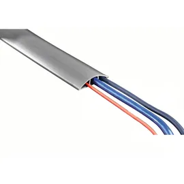 Hama Kabelkanal selbstklebend, halbrund, 180 x 6 x 1 cm, PVC, Grau