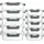 M MCIRCO Glas-Frischhaltedosen Set 20 tlg. 370+1040
