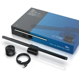 CSL LED Monitorlampe, Bildschirmlampe mit Fernbedienung, Schreibtischlampe, Screenbar, 8W, Monitor Lampe, mehrere Helligkeitsstufen, 3 Lichtfarben