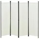 [en.casa] Raumteiler Huesca 4-teilig 200x171cm Paravent Trennwand 4-TLG. Sichtschutz Stellwand Spanische Wand Weiß