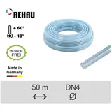 Rehau - PVC Gewebeschlauch 50 Meter Rolle 4 mm